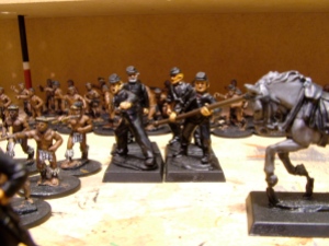 The Perry artillery crew have just got their skin